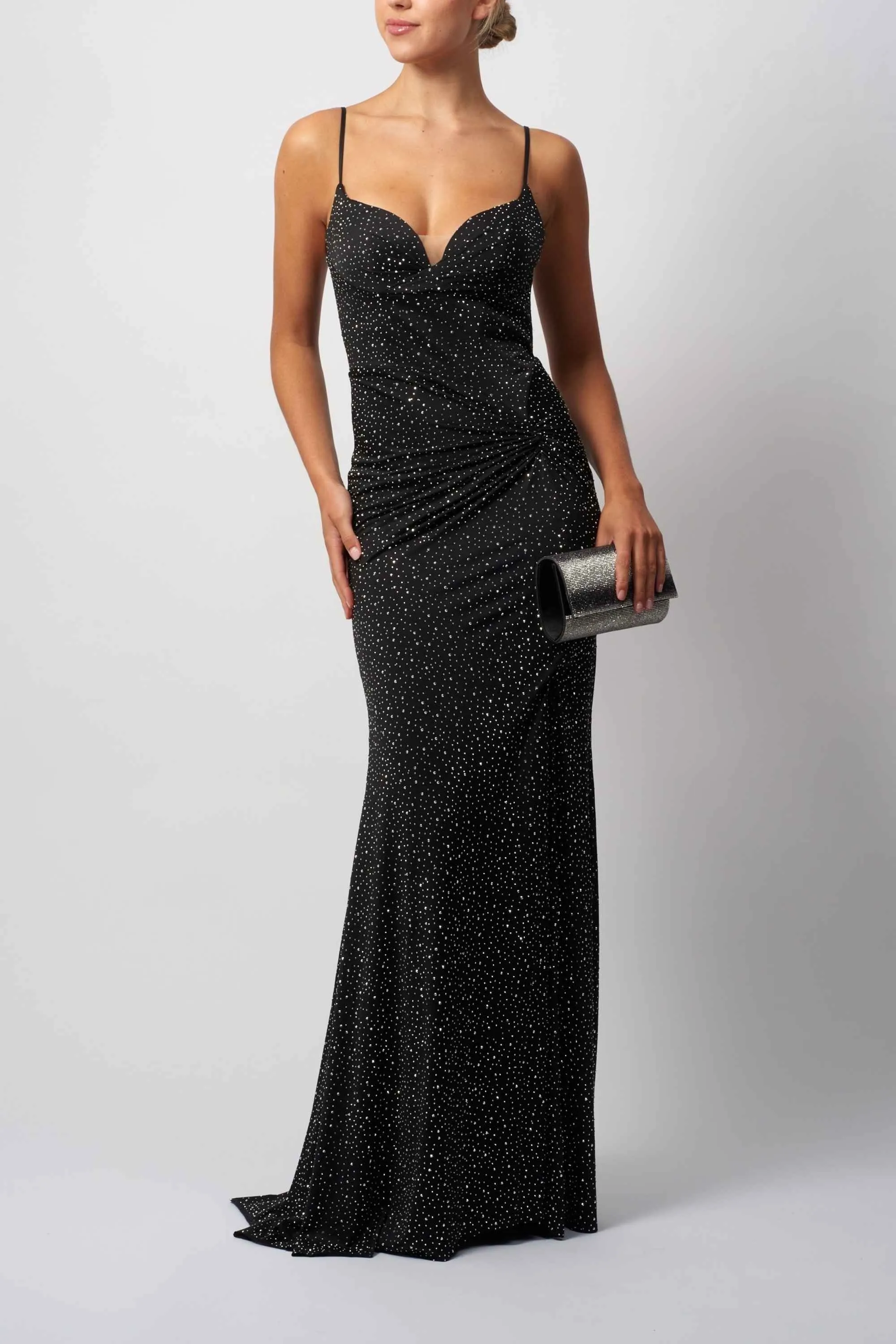 Mascara MC113438 Stargaze Black Jersey Evening Dress sold by Cargo