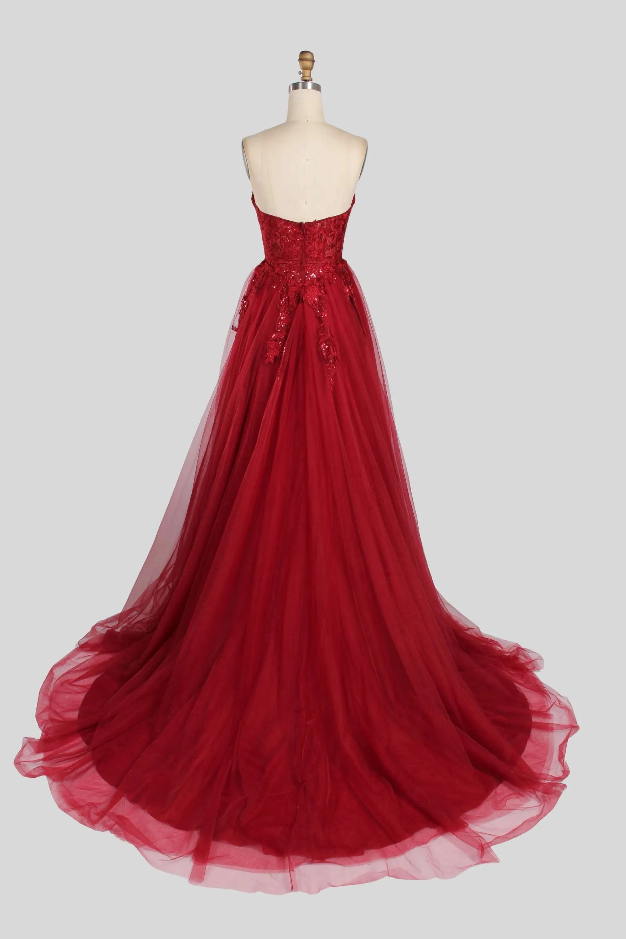 Jessica Stuart Luna Glamorous Strapless Sequin Tulle Ballgown 3321 sold by Cargo product image thumbnail 4