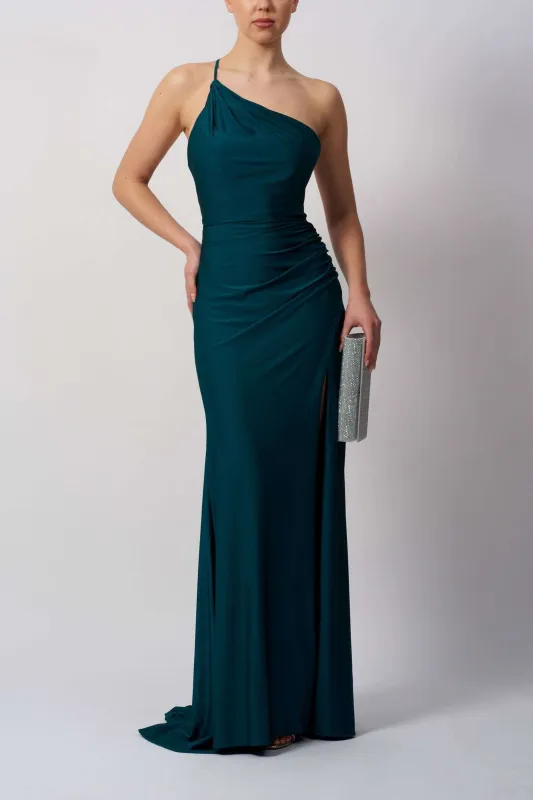 Mascara Petrol Single Tie Back Dress MC12333 sold by Cargo