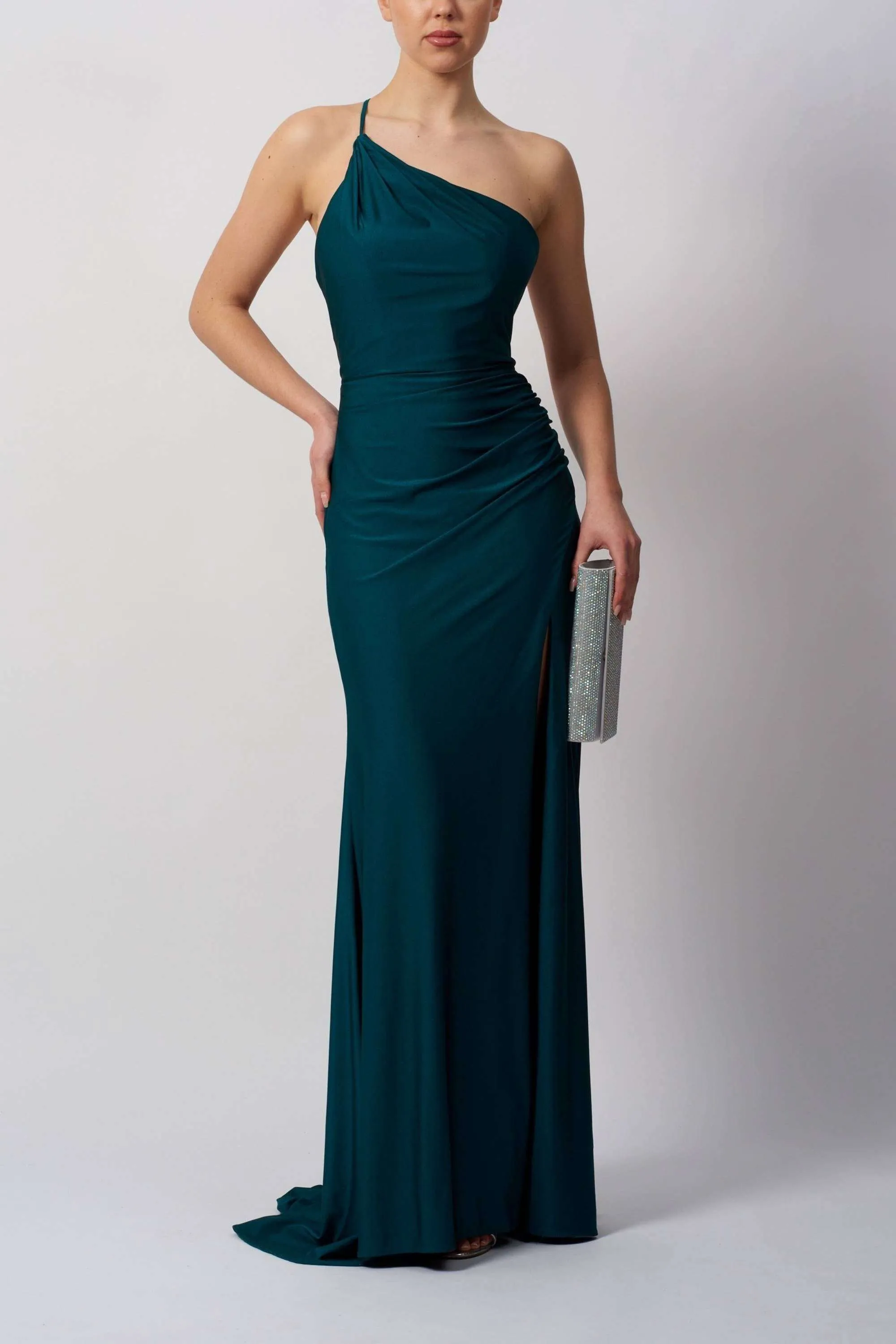 Mascara Petrol Single Tie Back Dress MC12333 sold by Cargo