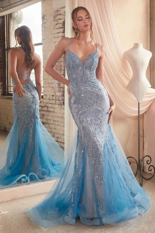 Ladivine Embellished Mermaid Gown CC2253 sold by Cargo