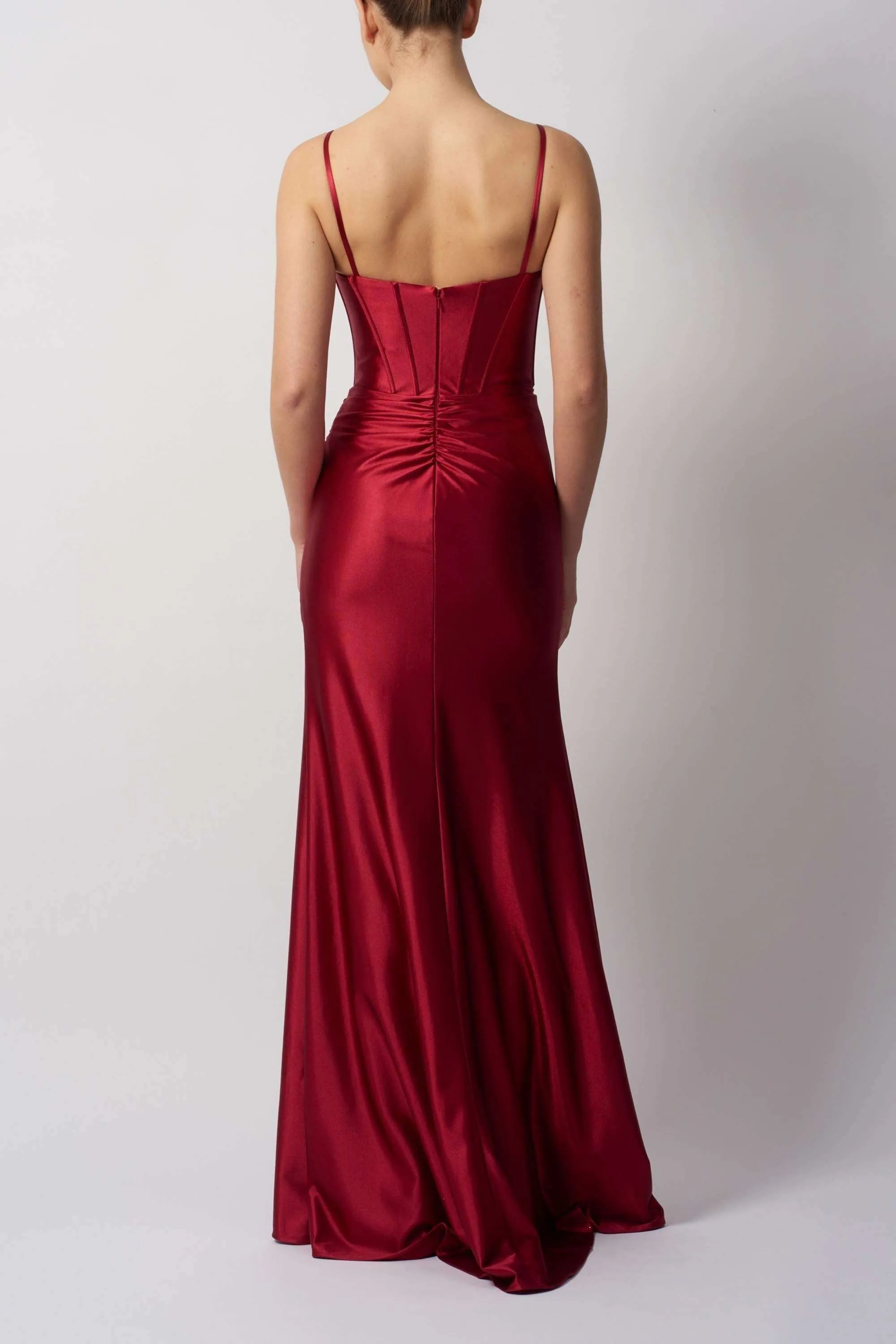 Red Fitted Evening Dress - Mascara London MC12447 sold by Cargo product image thumbnail 2