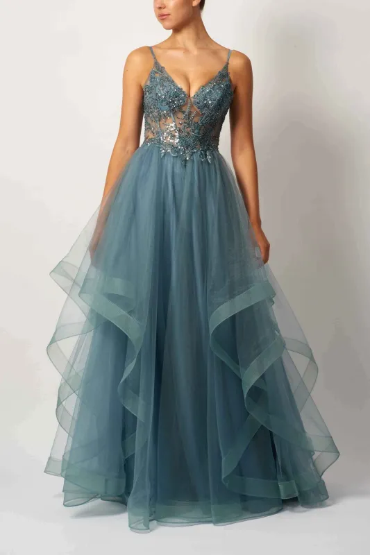 Dew Glamorous Tulle Ball Gown Prom Dresses - MC11517 sold by Cargo