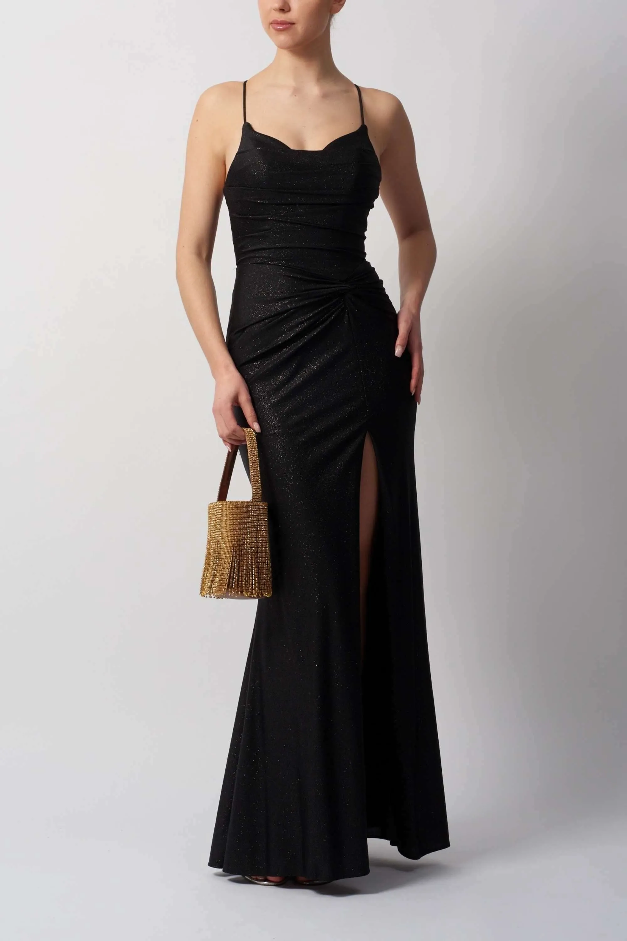 Smokey Green Tie Back Dress | Mascara MC295112 sold by Cargo product image thumbnail 3