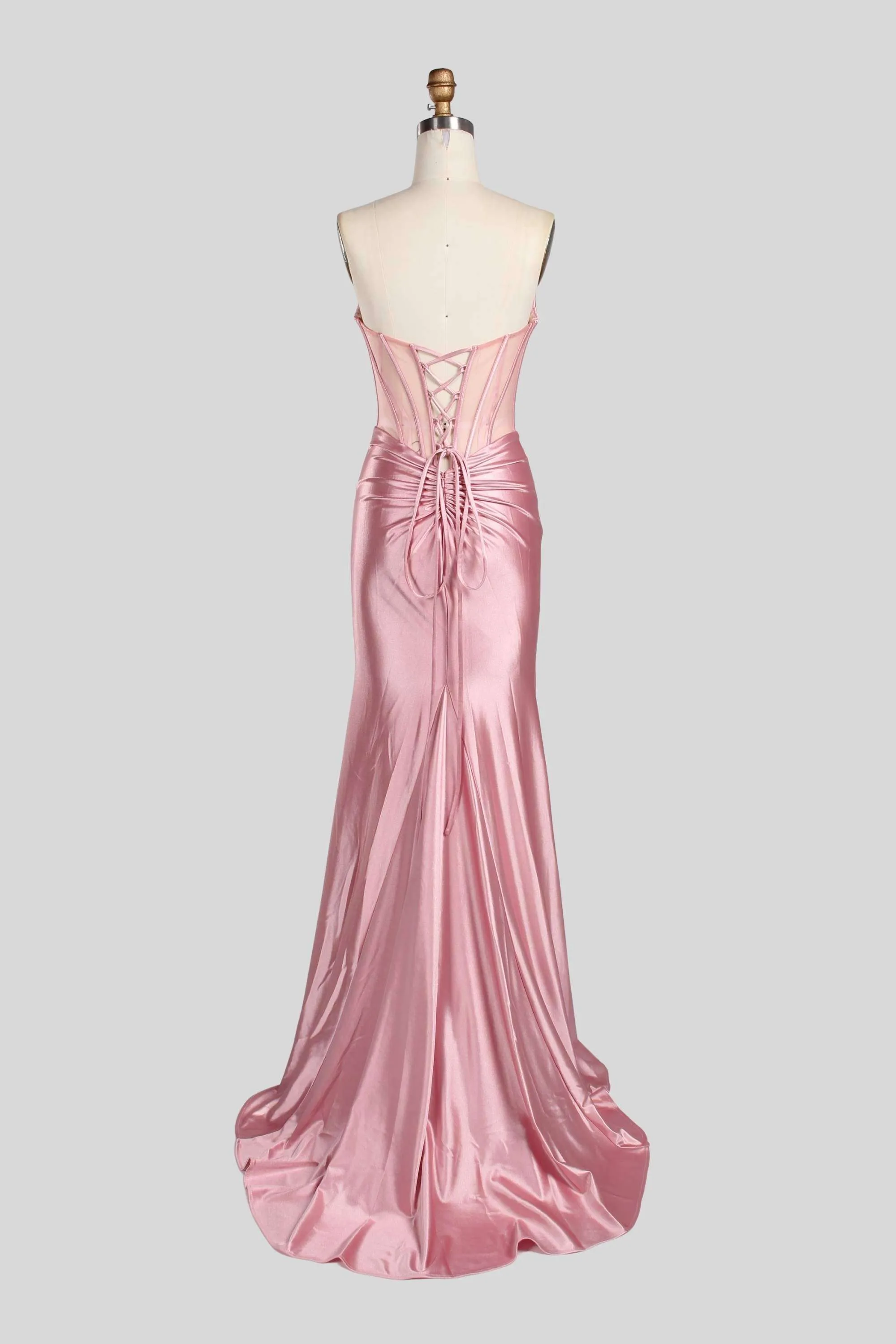 Jessica Stuart Annabelle Satin Strapless Pink Gown sold by Cargo product image thumbnail 3