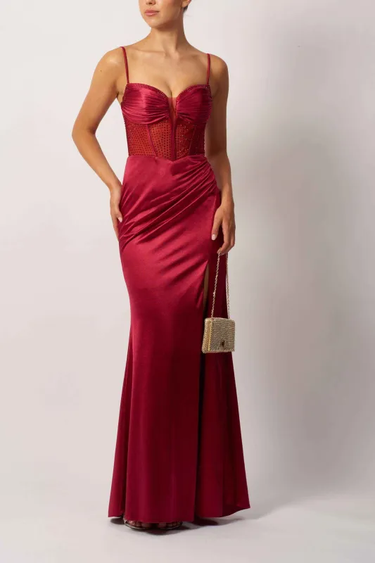 Mascara MC11434 Hot Fix Jersey Berry Gown sold by Cargo