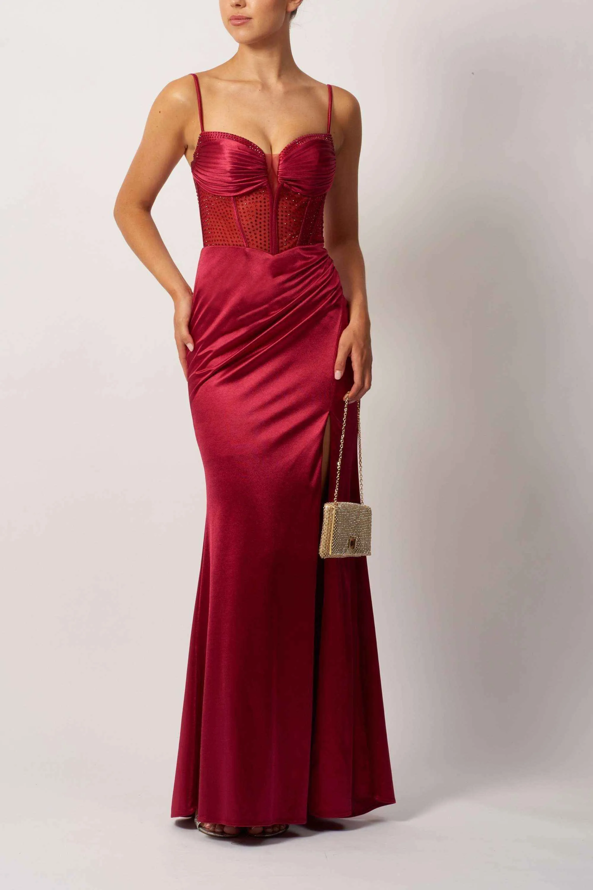 Mascara MC11434 Hot Fix Jersey Berry Gown sold by Cargo