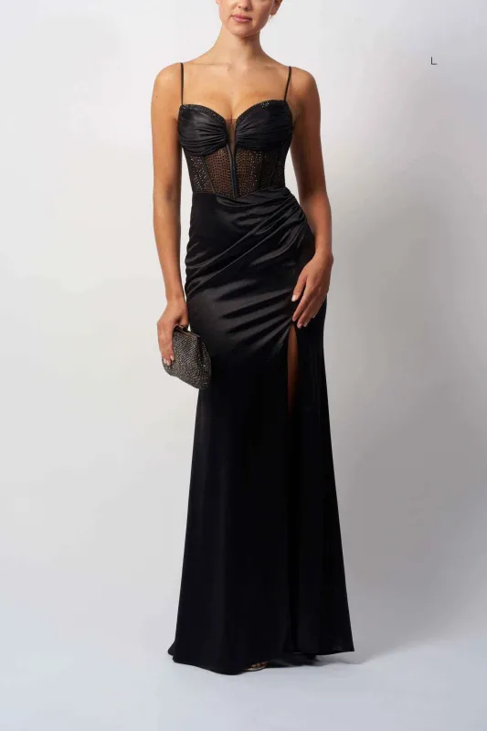 Mascara MC11434 Hot Fix Jersey Black Gown sold by Cargo