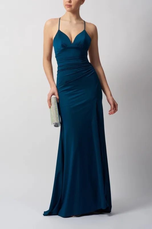 Mascara MC123444 Navy Backless Gown sold by Cargo