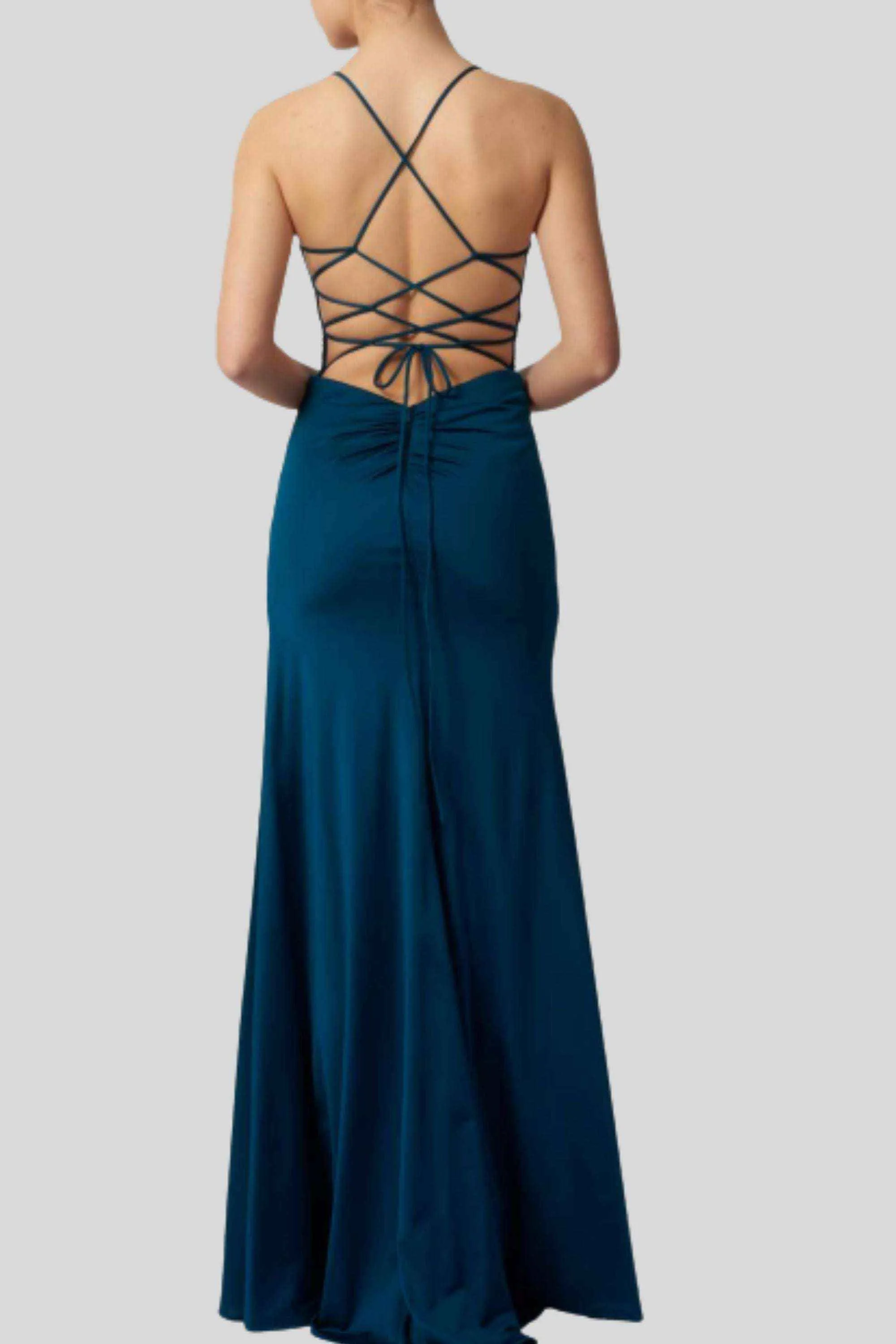 Mascara MC123444 Navy Backless Gown sold by Cargo product image thumbnail 2