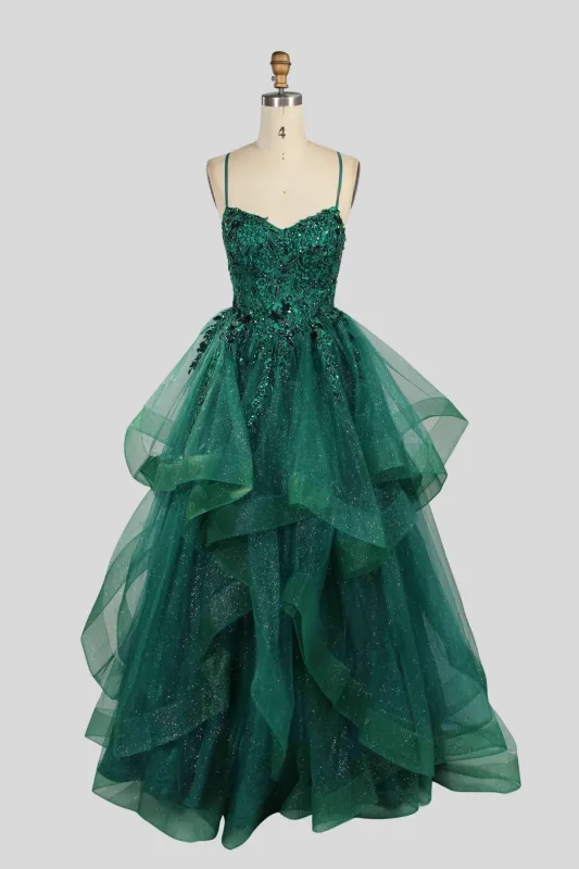 Jessica Stuart Hailey Green Ball Gown 33231 sold by Cargo