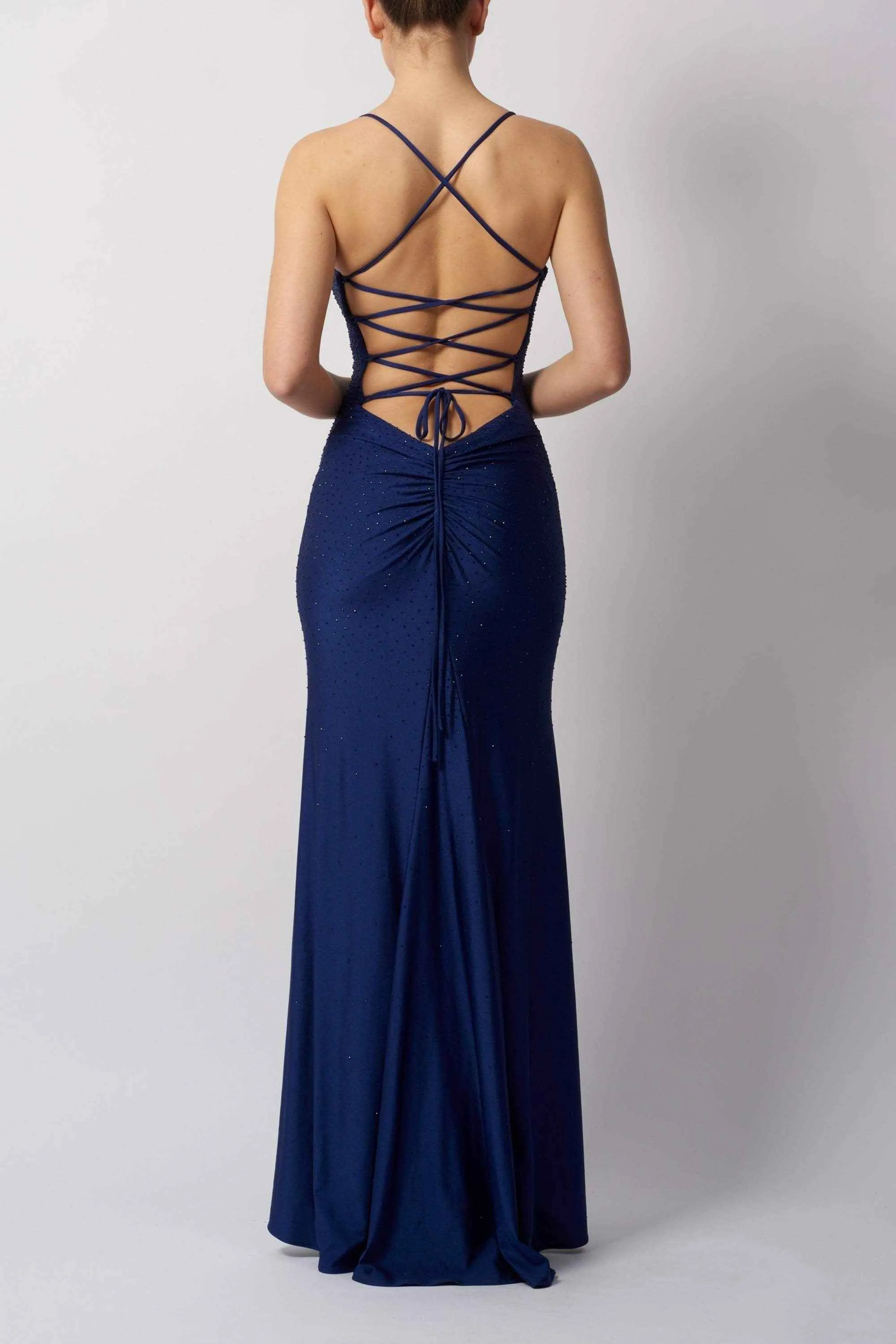 Mascara MC11448 Navy Blue Fitted Open Back Prom Dress sold by Cargo product image thumbnail 2