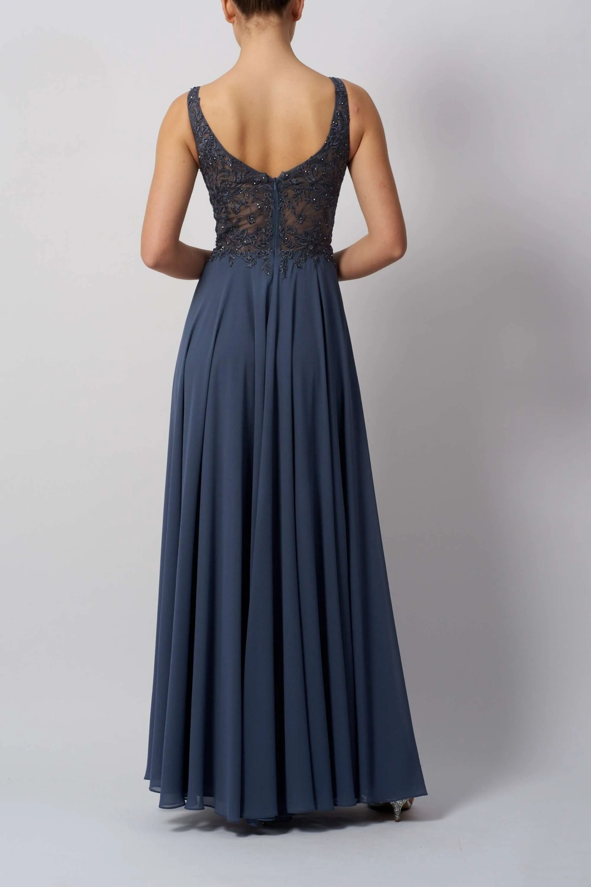 Mascara MC119441 Berry Chiffon Gown sold by Cargo product image thumbnail 2