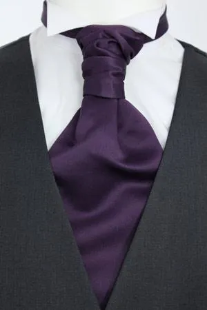 Plum Wedding Cravat sold by Cargo