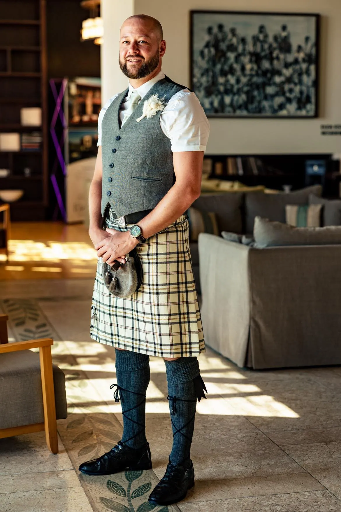 Silver Birch Wedding Tie sold by Cargo product image thumbnail 4