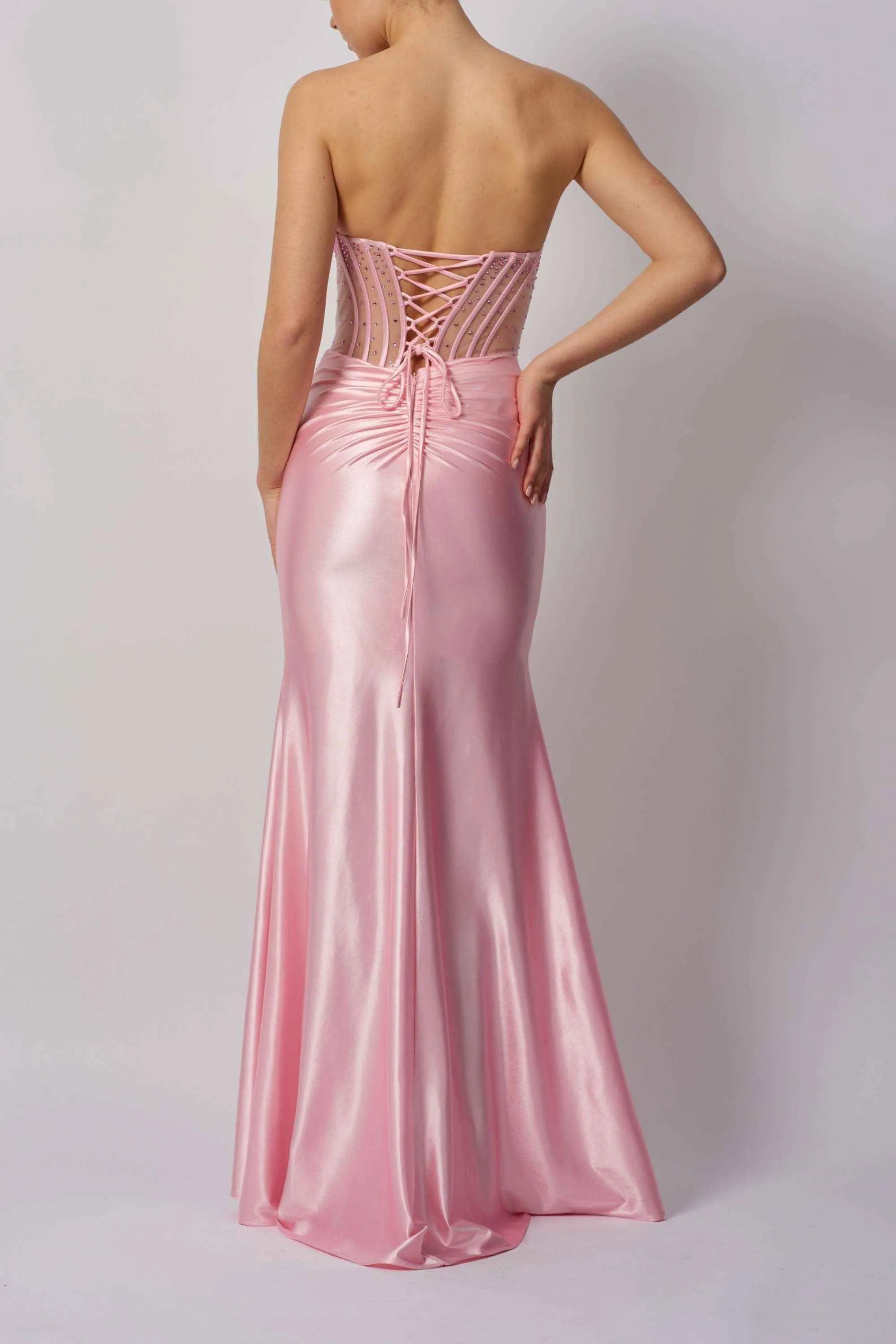 Mascara MC113423 Pink Beaded Prom Dress sold by Cargo product image thumbnail 2