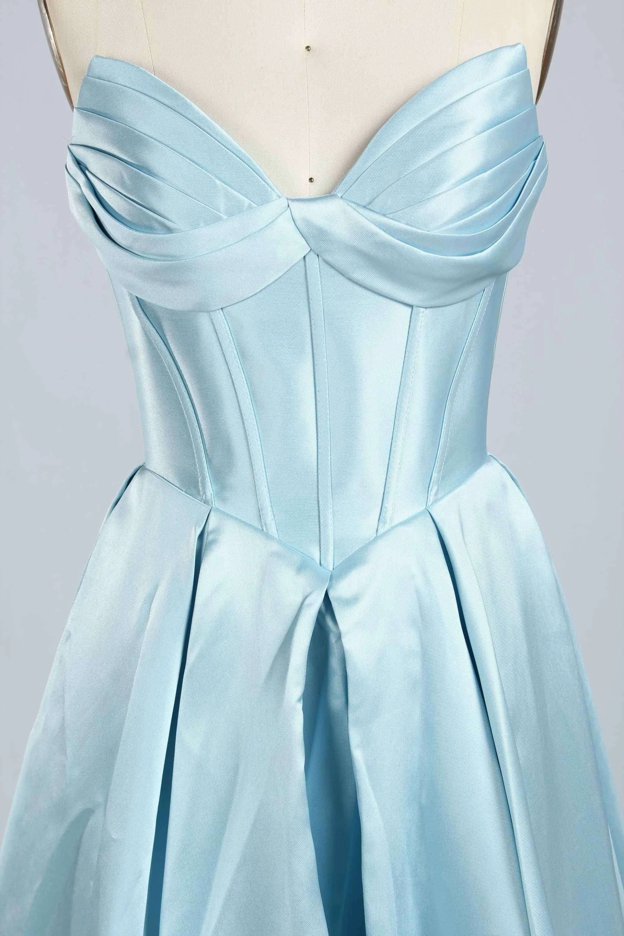 Jessica Stuart Light Blue Satin Phoebe Prom Gown sold by Cargo product image thumbnail 3