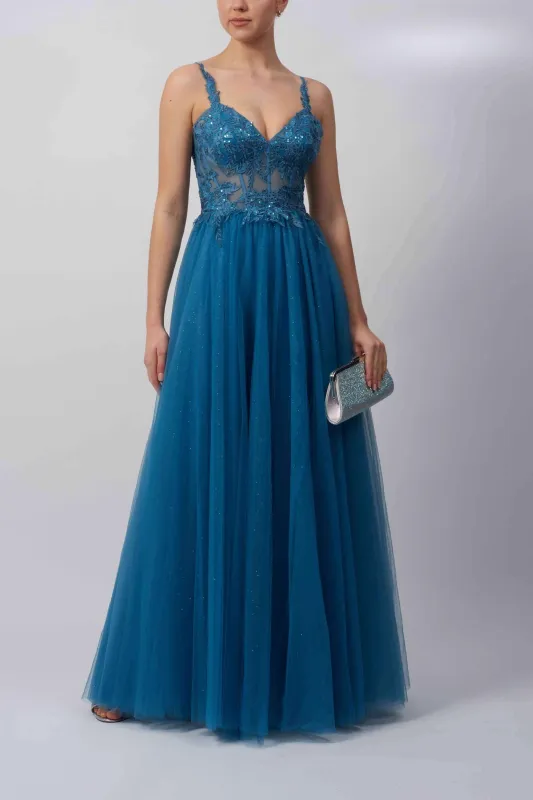 Mascara MC12349 Chambray Tulle Dress made by Cargo