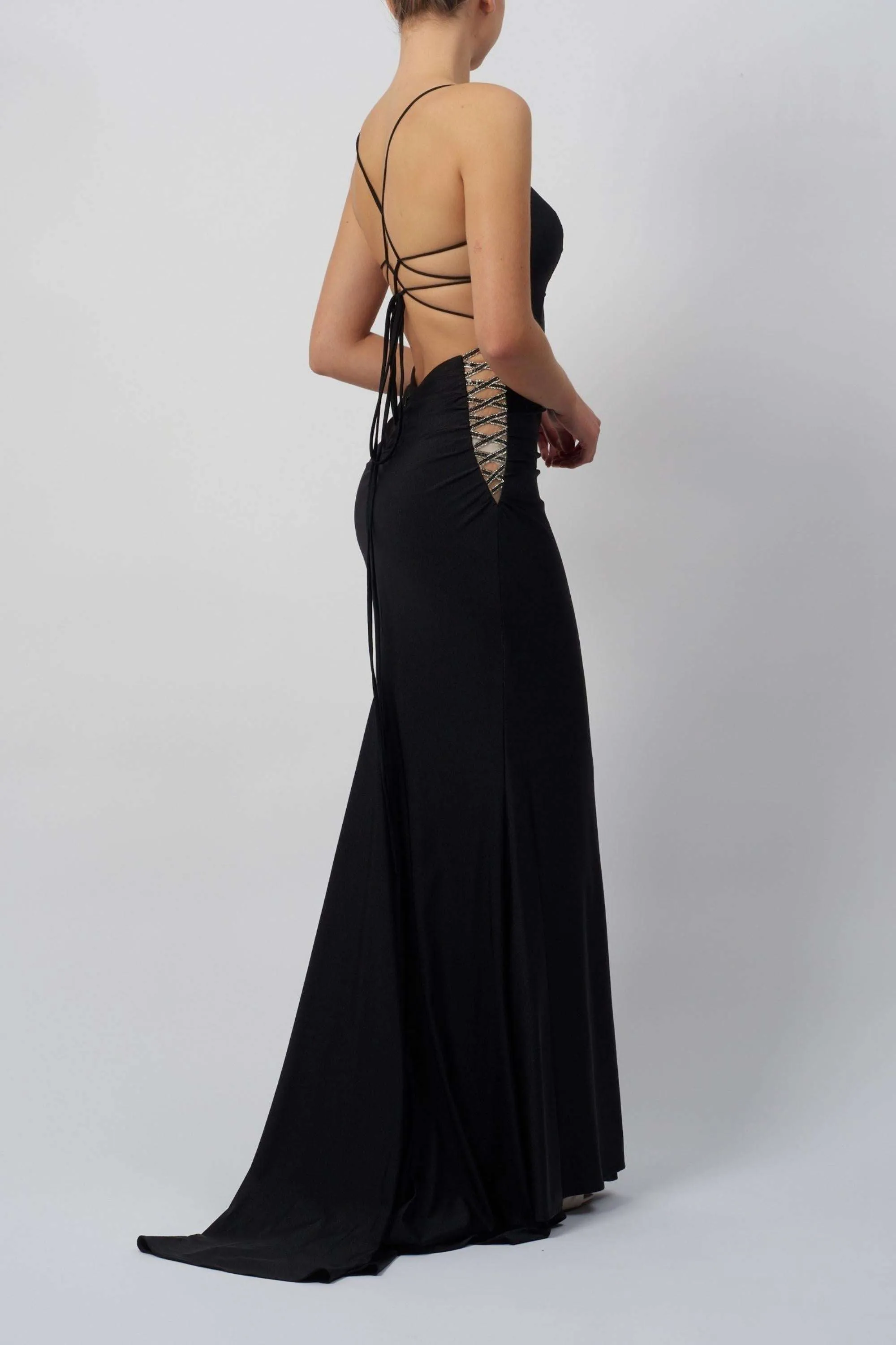 Mascara MC11333 Side Glance Jersey Black Gown sold by Cargo product image thumbnail 2