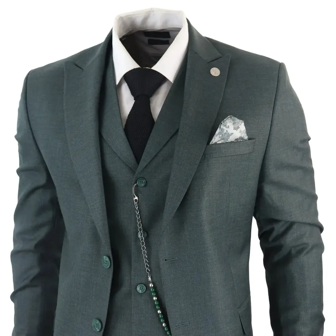 James - Men's 3 Piece Green Suit sold by Cargo product image thumbnail 4