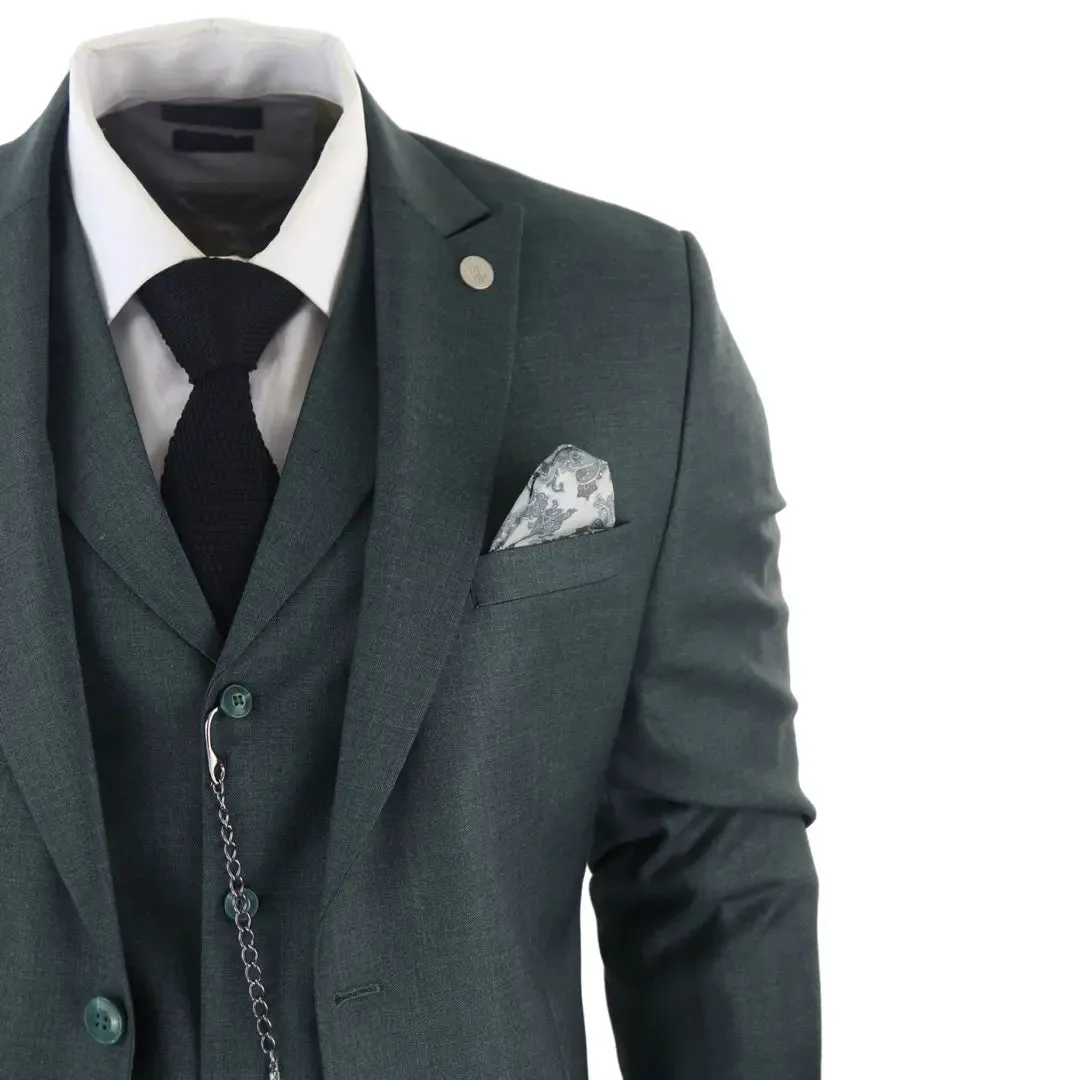James - Men's 3 Piece Green Suit sold by Cargo product image thumbnail 5
