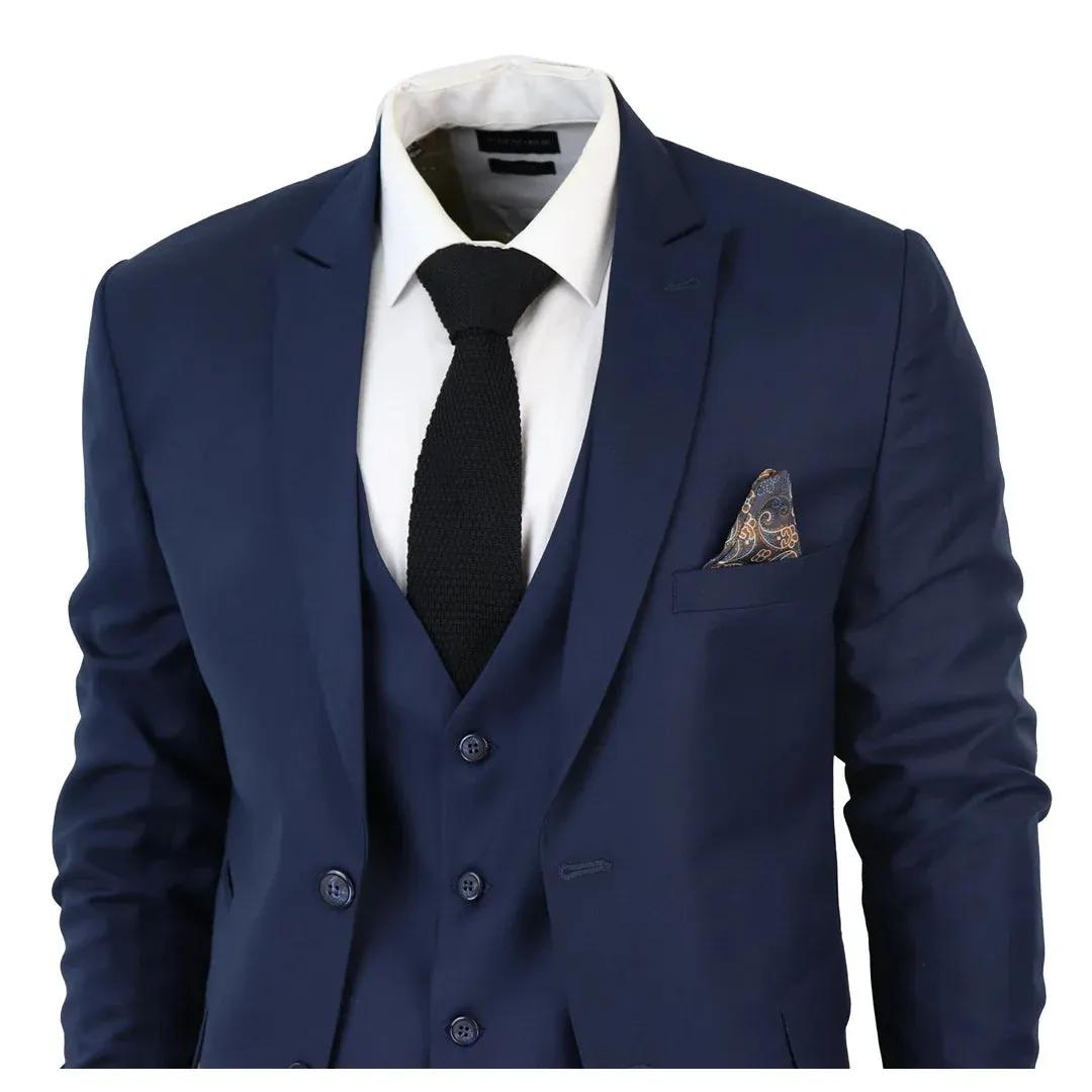 IM1 Men's Classic Plain Navy 3 Piece Suit sold by Cargo product image thumbnail 3