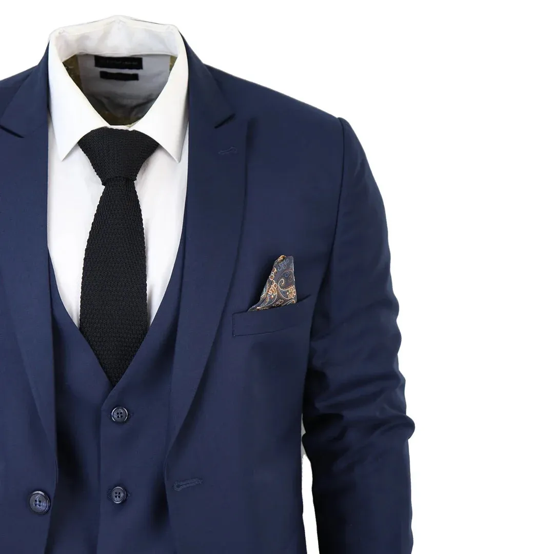 IM1 Men's Classic Plain Navy 3 Piece Suit sold by Cargo product image thumbnail 4