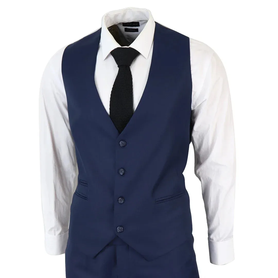 IM1 Men's Classic Plain Navy 3 Piece Suit sold by Cargo product image thumbnail 5