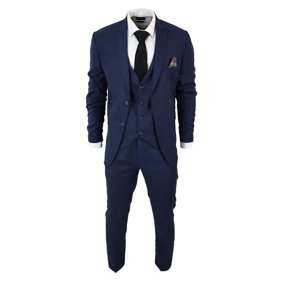 IM1 Men's Classic Plain Navy 3 Piece Suit sold by Cargo product image thumbnail 2