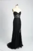 Lola Black Sweetheart Lace Corset Evening Dress sold by Cargo