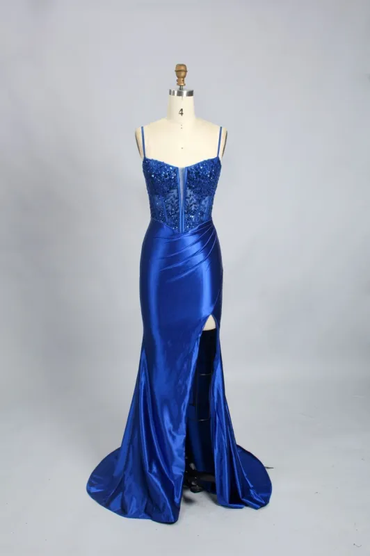 Royal Blue Freyer Corset Dress Jessica Stuart sold by Cargo