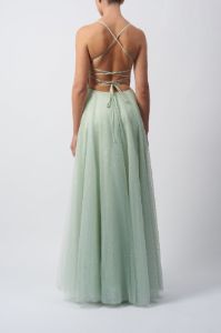 MINT Tie Back Pleated Tulle Dress MC122045 sold by Cargo