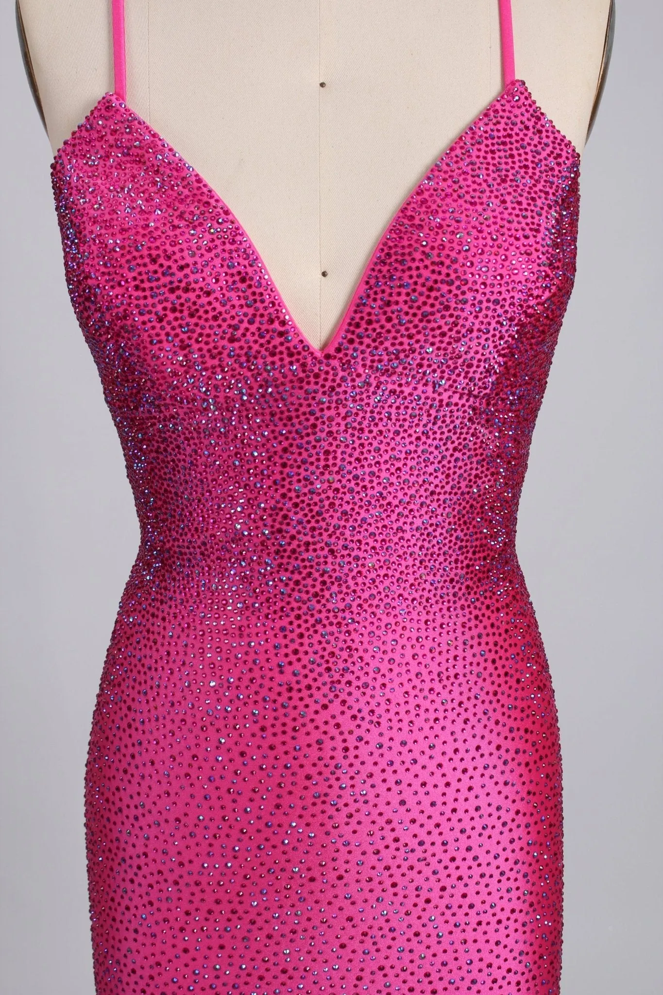 Poppy Hot Pink Rhinestone Long Prom Dress sold by Cargo product image thumbnail 2