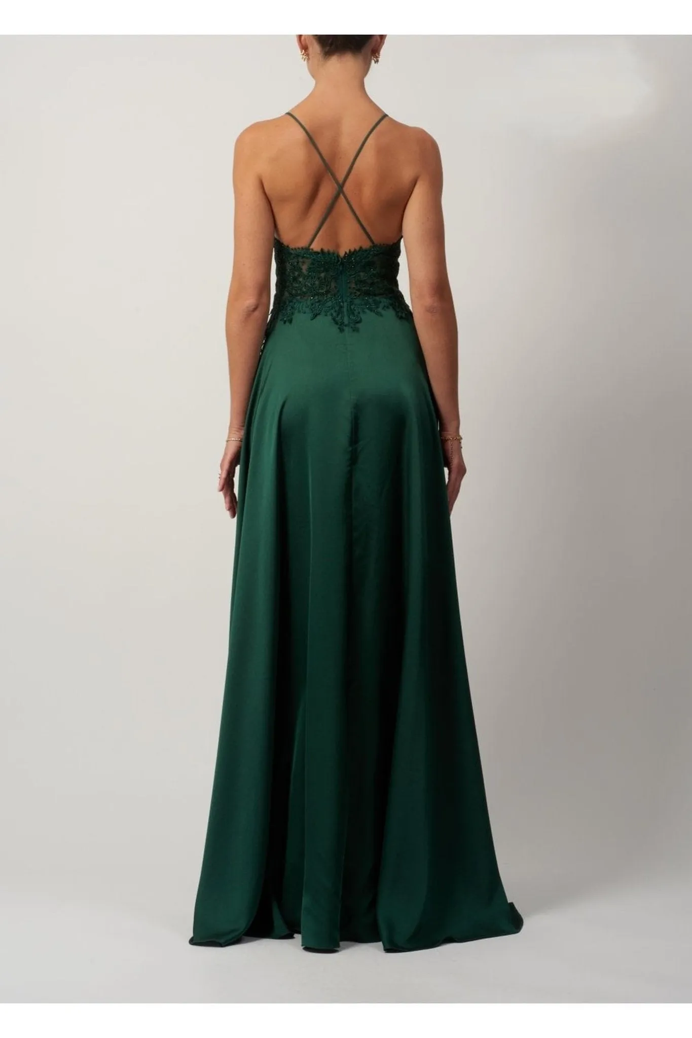 Forest Green Satin Prom dress MC1825014 sold by Cargo product image thumbnail 2