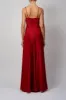 MISTY GREEN Satin Pleat Prom Dress MC220123 sold by Cargo