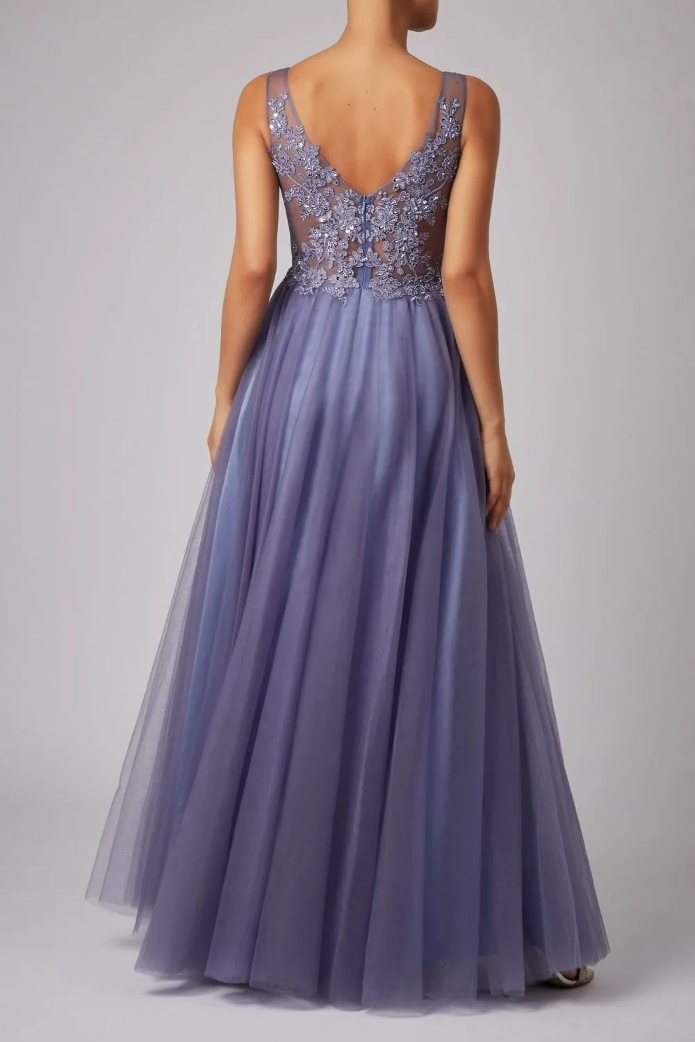 Navy Blue Lace Prom dress - Mascara MC186051 sold by Cargo product image thumbnail 2