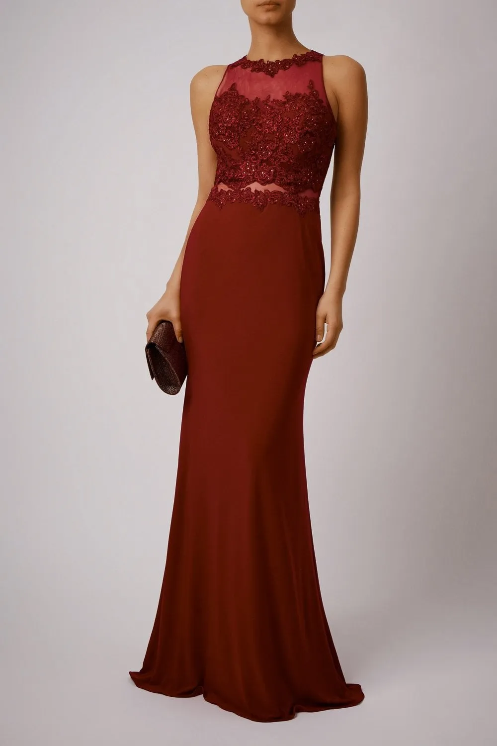 Navy Blue Lace Embellished, Open back Dress MC1612059 sold by Cargo product image thumbnail 4