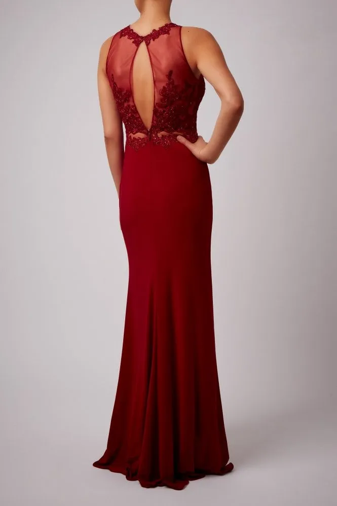 Navy Blue Lace Embellished, Open back Dress MC1612059 sold by Cargo product image thumbnail 5