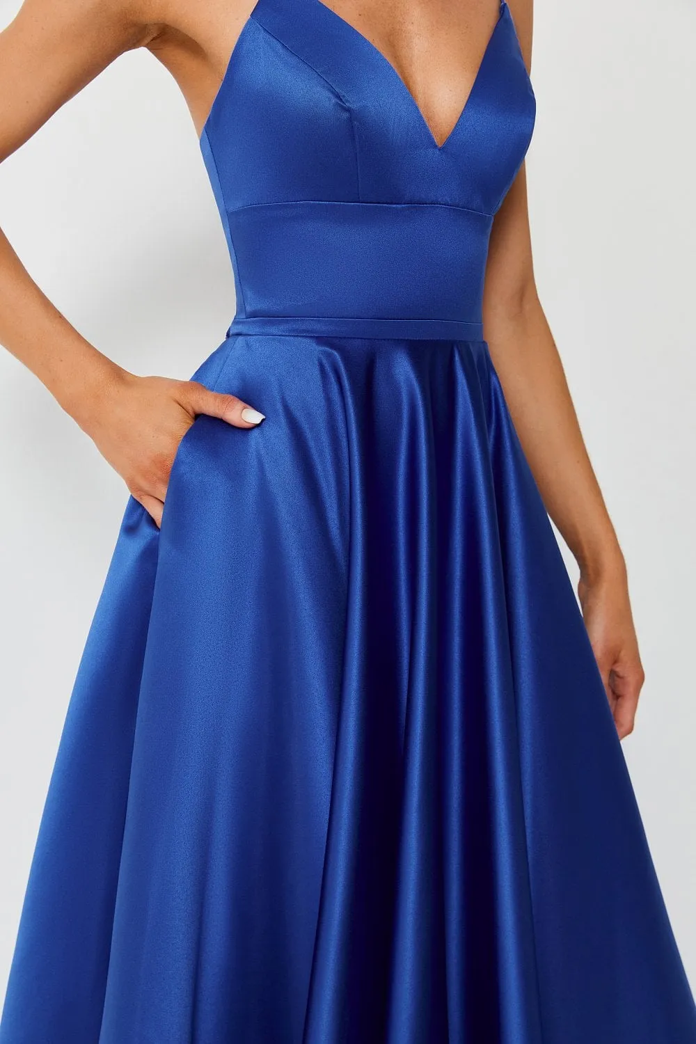 Royal Blue AVA Full skirted open back dress 32636 sold by Cargo product image thumbnail 4