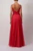 Raspberry Embellished tulle Prom Dress MC121010 sold by Cargo