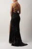 Black MC1825012 Sequins Low Back Strap sold by Cargo