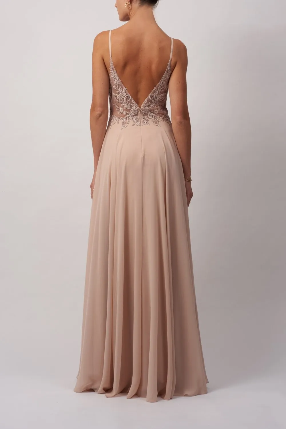 NAVY Sequinned Lace and Chiffon Dress MC18109 sold by Cargo product image thumbnail 2