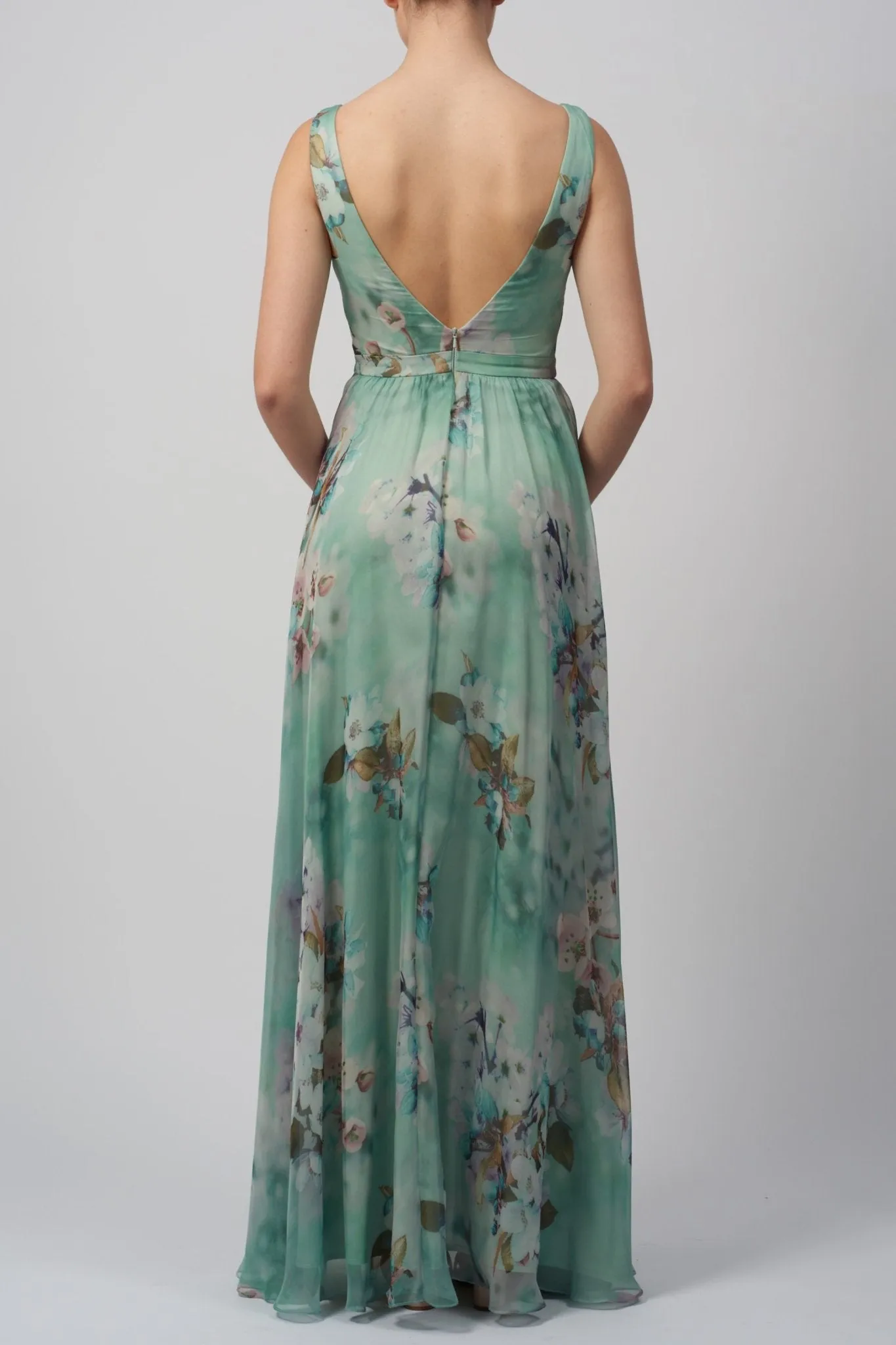 Mascara Mint Floral Printed Chiffon Dress MC11314 sold by Cargo product image thumbnail 2