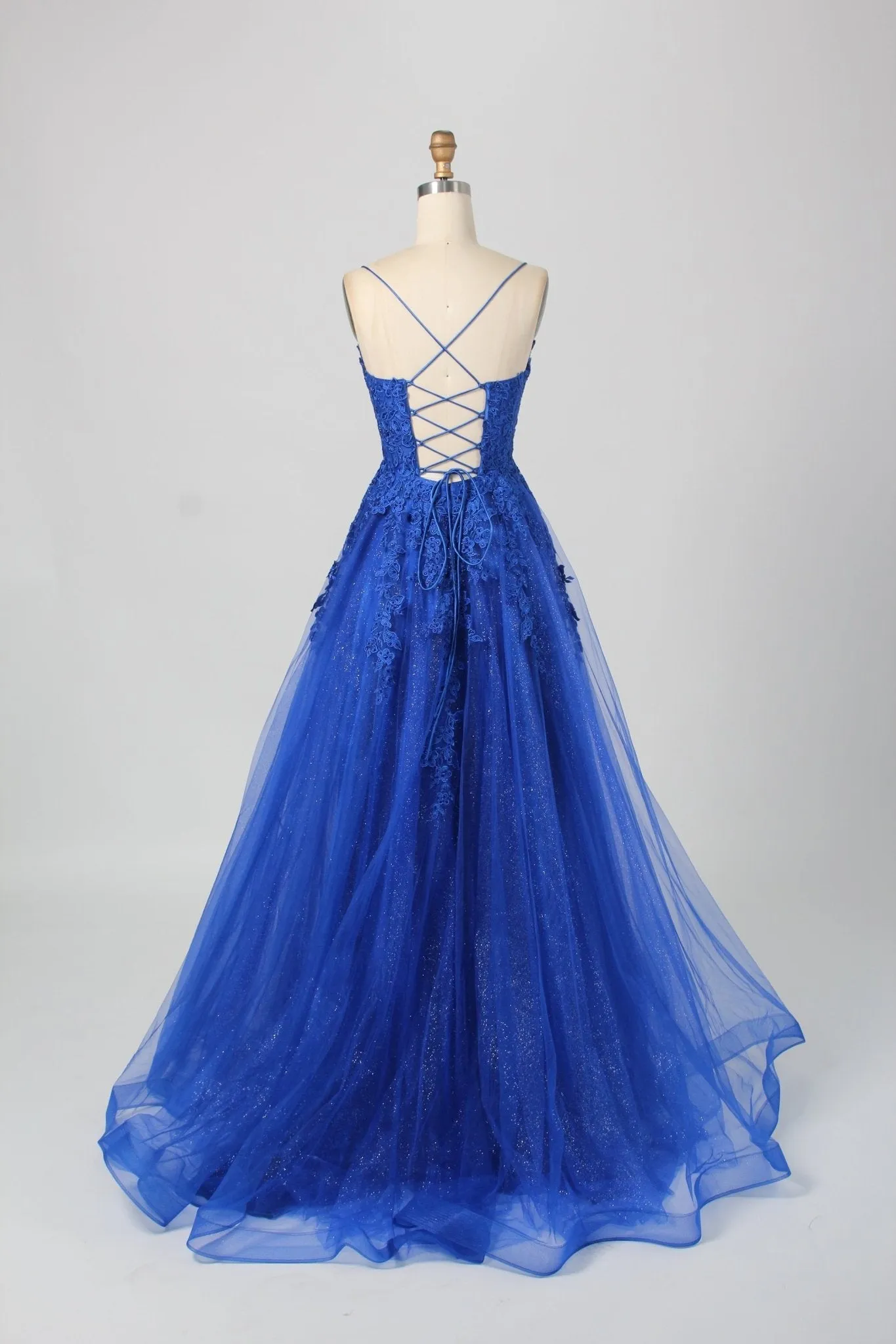 Joy Royal Blue Glitter Tulle Ballgown - Jessica Stuart sold by Cargo product image thumbnail 3