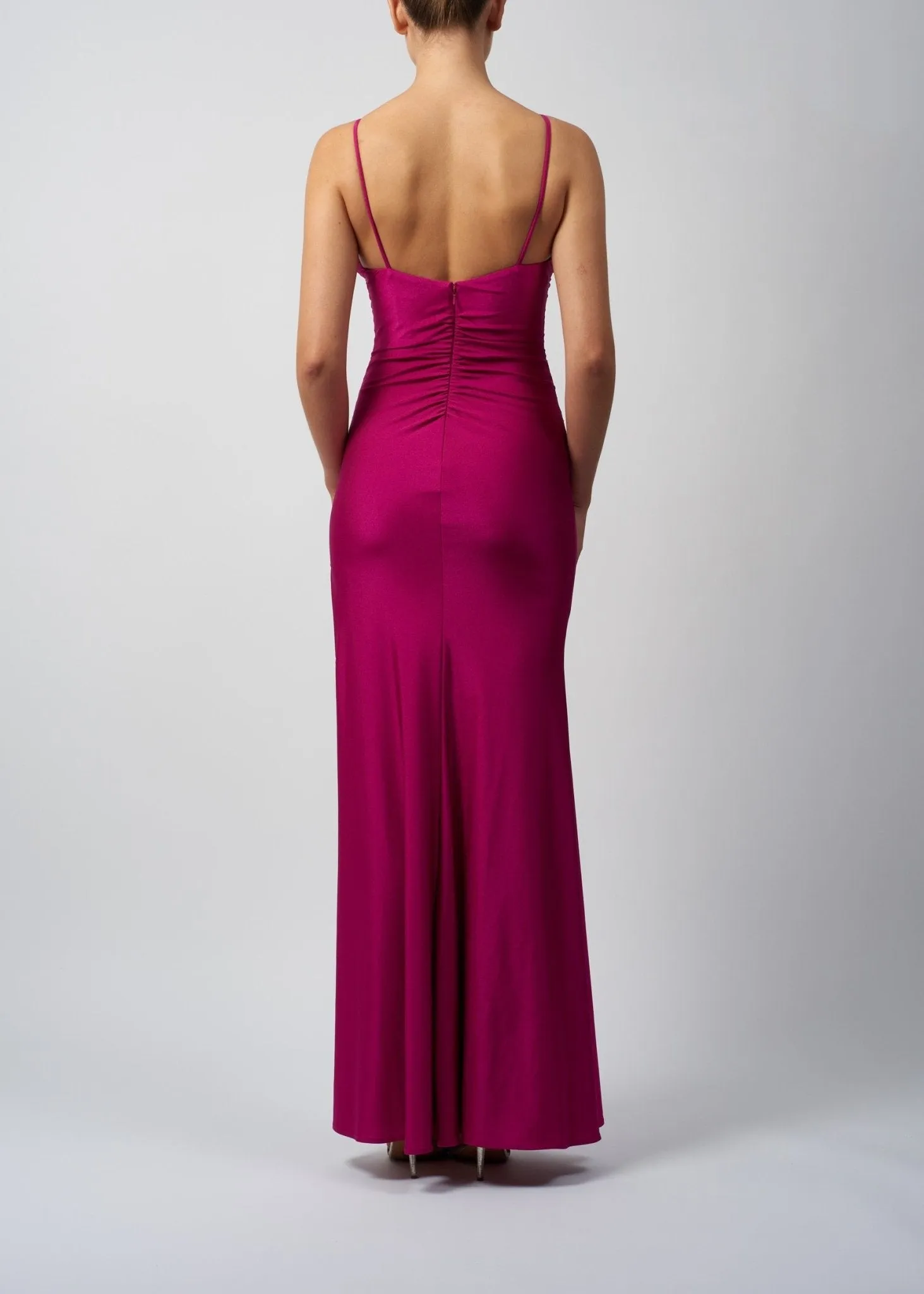 Forest Green Rouched Jersey Evening Dress MC213325 sold by Cargo product image thumbnail 2