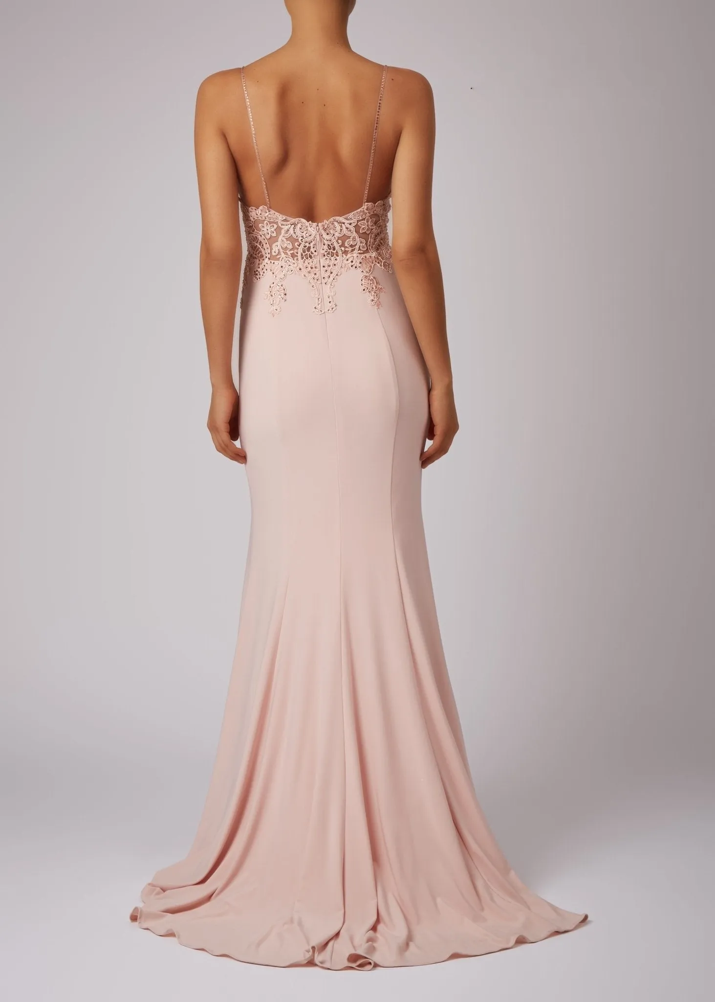 Red beaded bodice strap dress MC181460 sold by Cargo product image thumbnail 2