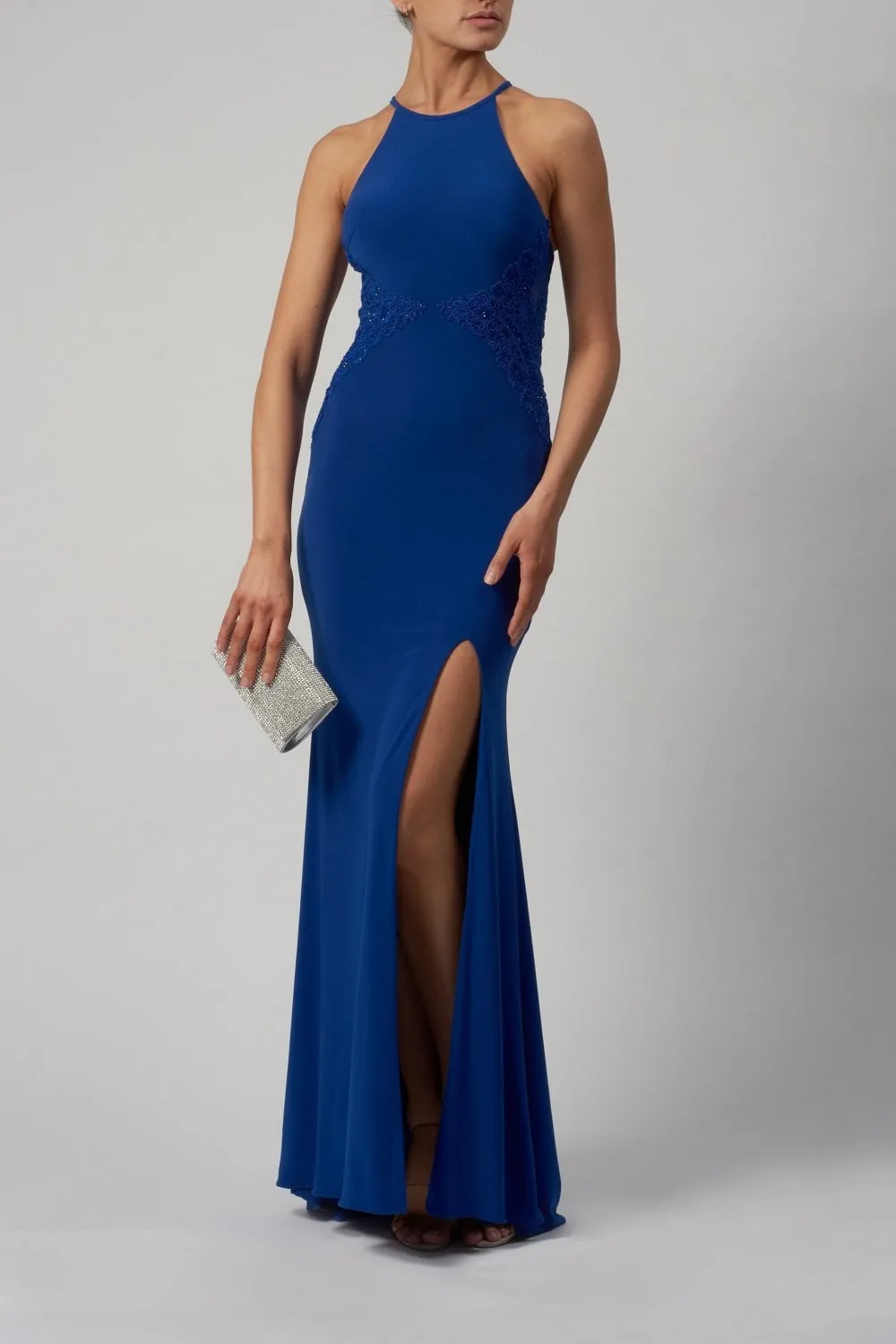 Royal Blue Cut Out Back Maxi Dress MC112933 sold by Cargo