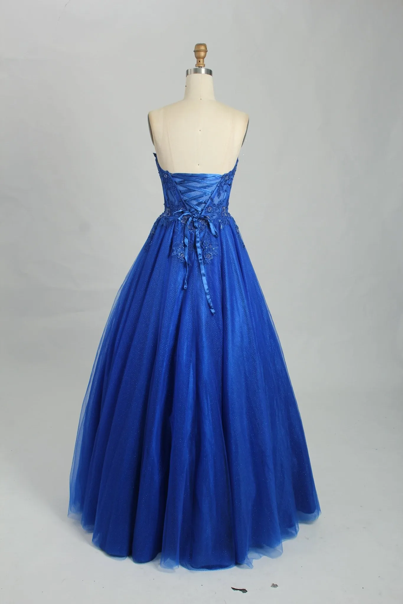 Leah Royal Blue Sweetheart Corset Ballgown sold by Cargo product image thumbnail 4