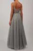 WINE Tulle strap prom dress MC11924 sold by Cargo