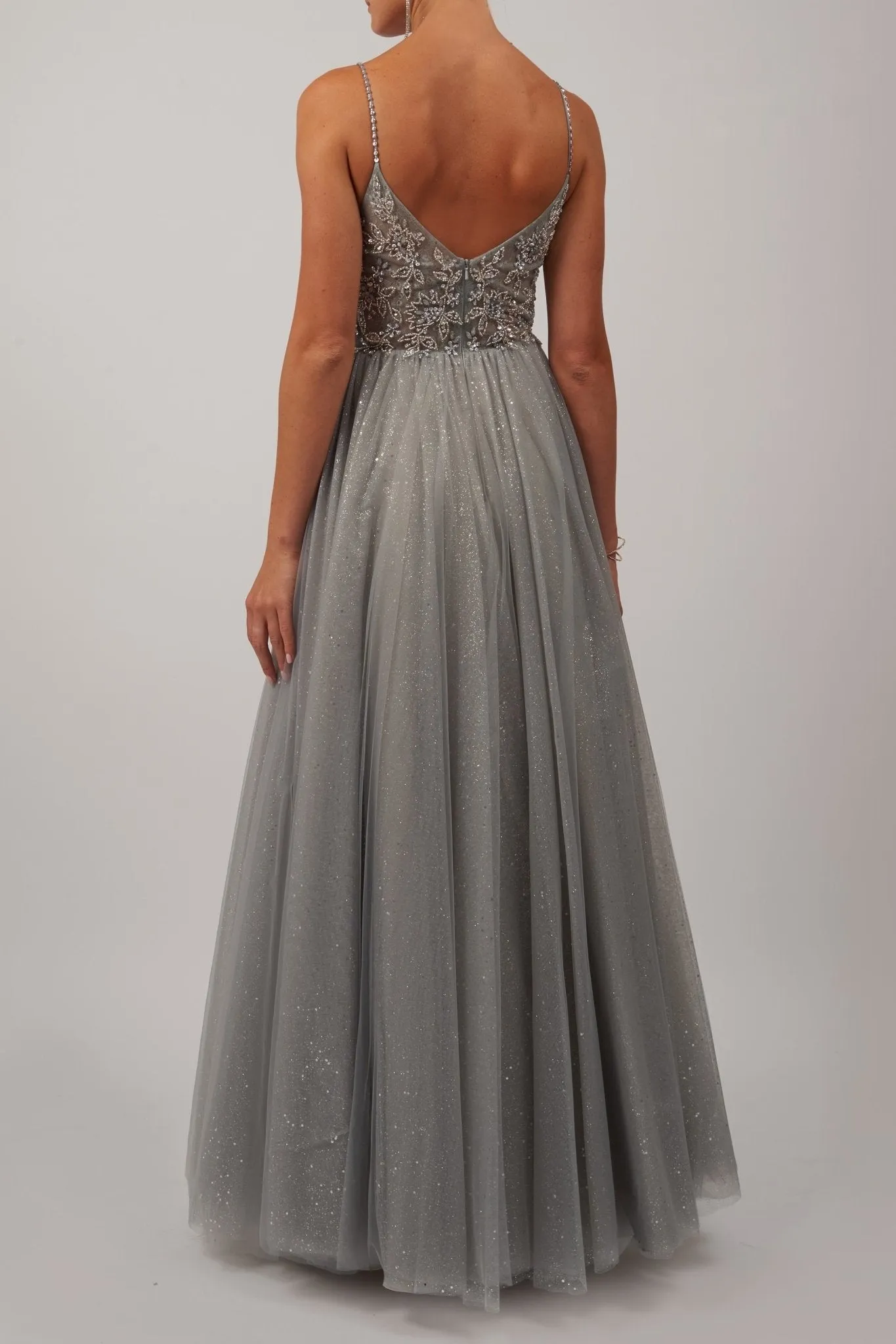 WINE Tulle strap prom dress MC11924 sold by Cargo product image thumbnail 2